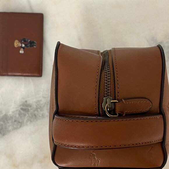 Ralph Lauren Leather Travel Set – Shave Kit + Card Case (Bundle Deal) - Picture 8 of 9
